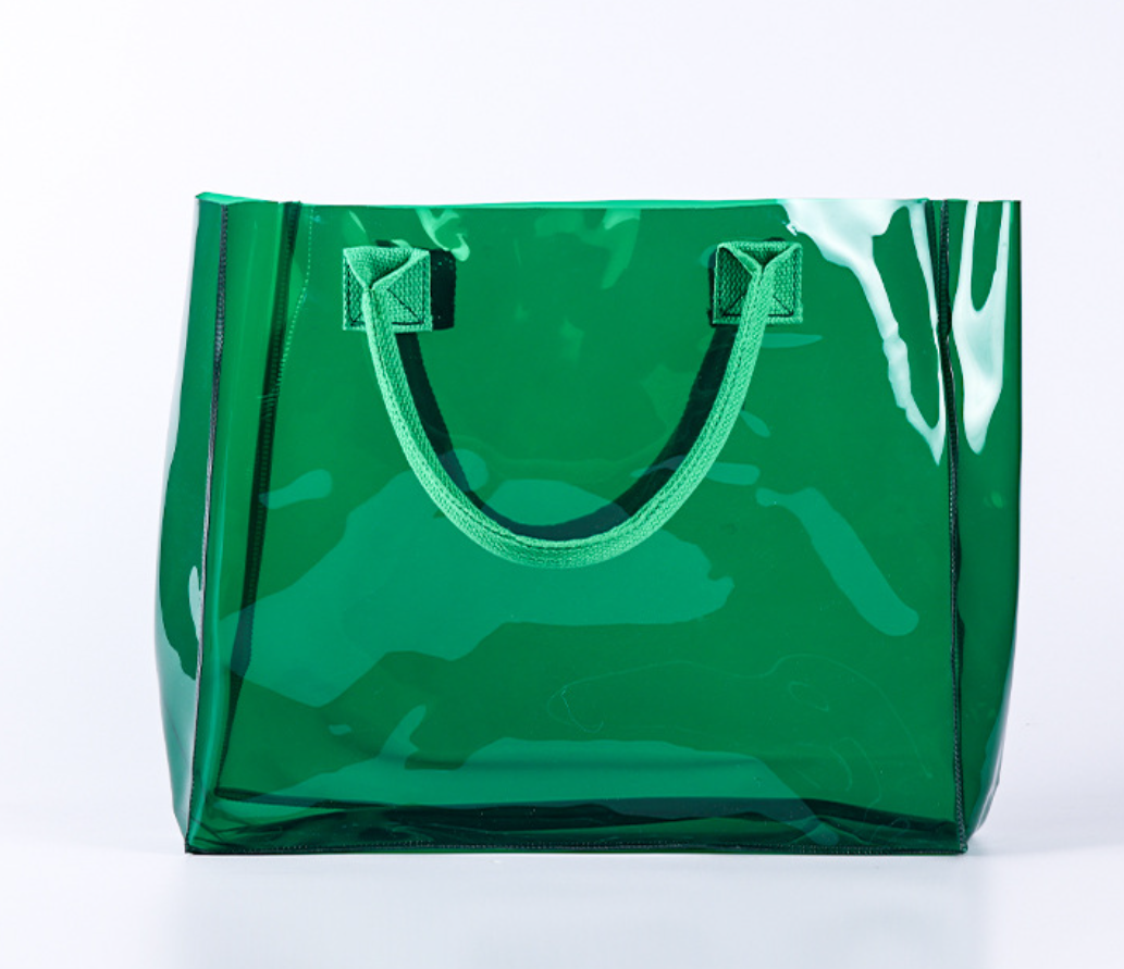 Clear PVC Shoulder Tote Bag
