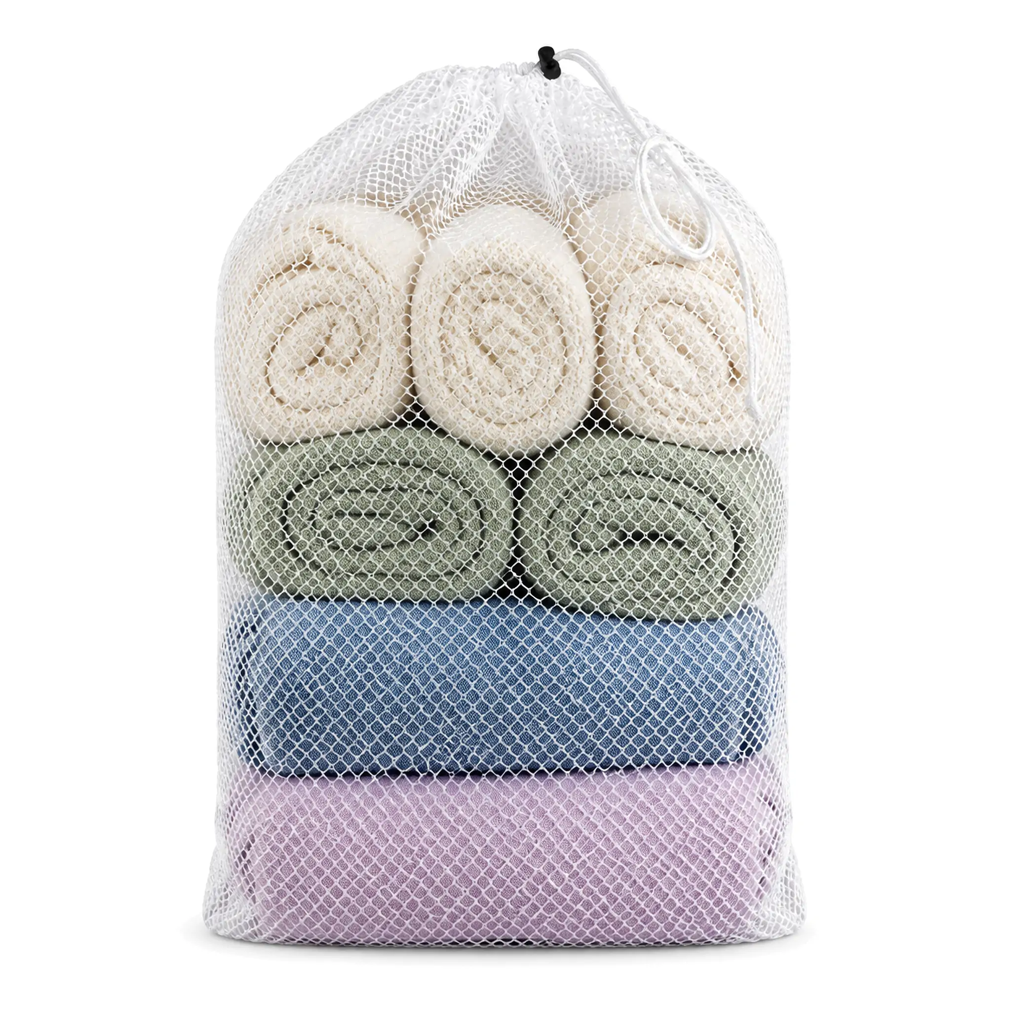 Custom Mesh Drawstring Laundry Bag - image 4