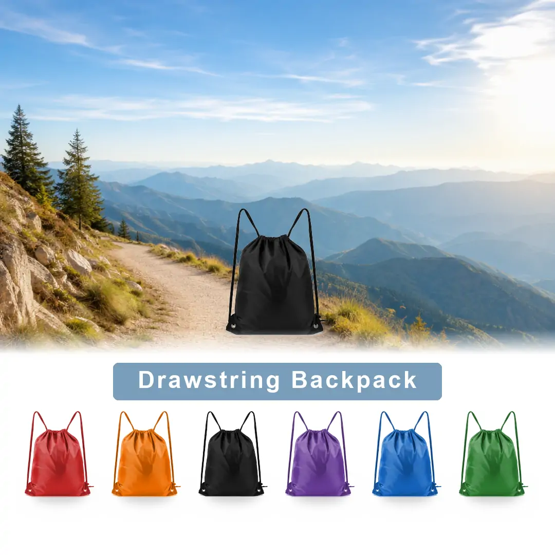 Custom Polyester Drawstring Gym Bag - image 2
