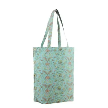 Custom Floral-Print Canvas Shopping Tote