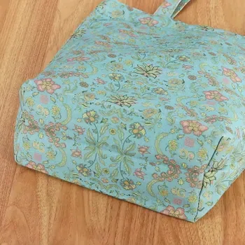 Custom Floral-Print Canvas Shopping Tote