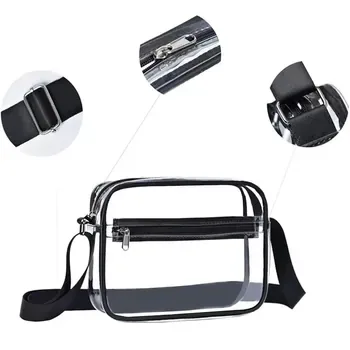 Custom Clear Zippered PVC Makeup Pouch ZG241231