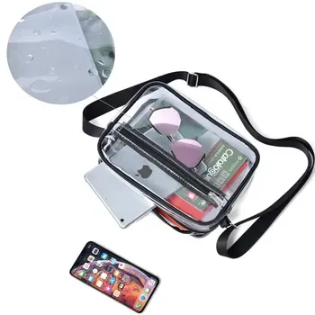 Custom Clear Zippered PVC Makeup Pouch ZG241231