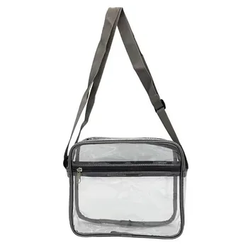 Custom Clear Zippered PVC Makeup Pouch ZG241231