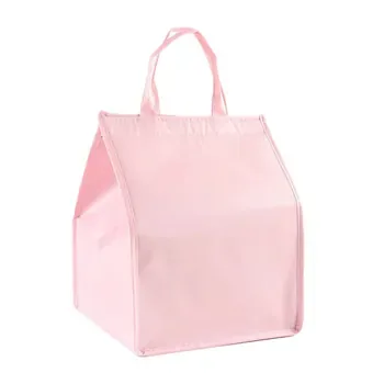 Custom Pink 600D Insulated Lunch Bag