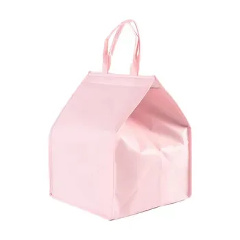 Custom Pink 600D Insulated Lunch Bag