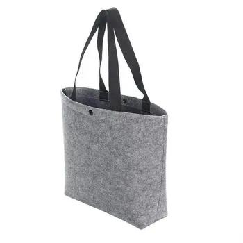 Custom Foldable 100%poly Felt Grocery Tote