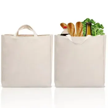 Heavy-Duty Washable Cotton Grocery Tote