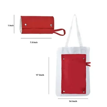 Custom Foldable Cotton Canvas Grocery Tote ZG230317
