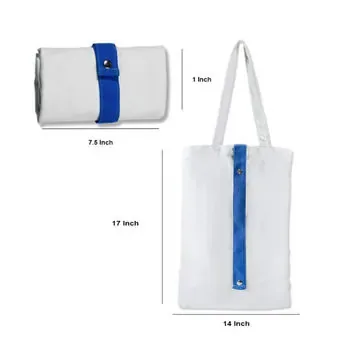 Custom Foldable Cotton Canvas Grocery Tote ZG230317