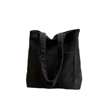 Large Corduroy Shoulder Tote
