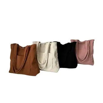Large Corduroy Shoulder Tote