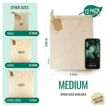 Custom Cotton Drawstring Bag ZG210719