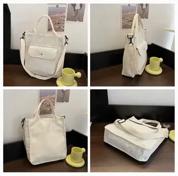 Custom Corduroy Shopping Tote ZG20230209M8