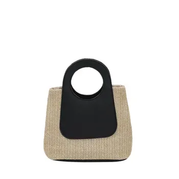 Custom Straw Shopping Tote ZG20250116A4