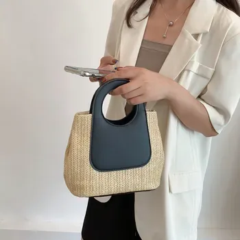 Custom Straw Shopping Tote ZG20250116A4