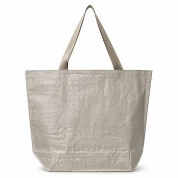 Pink PP Woven Grocery Shopping Tote
