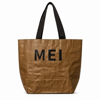 Pink PP Woven Grocery Shopping Tote