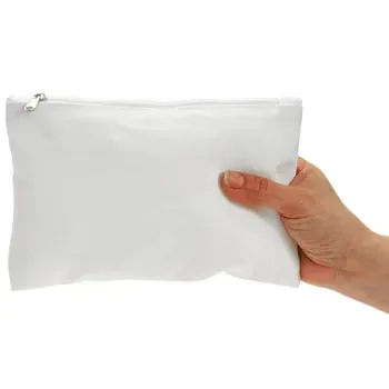 Printed Canvas Cosmetic Toiletry Zipper Pouch