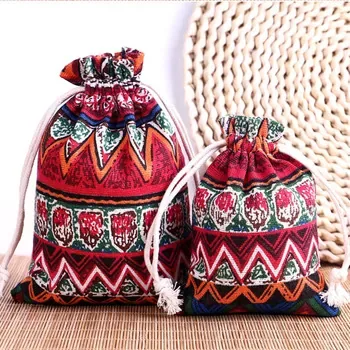 Custom Cotton Canvas Drawstring Gift Bag ZG20250106M3