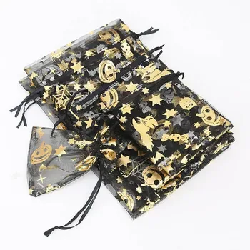 Custom Black Polyester Drawstring Bag