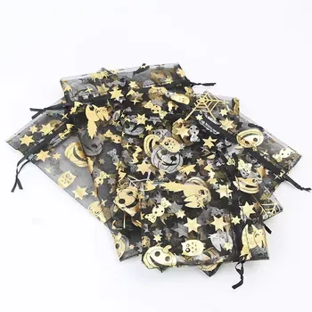 Custom Black Polyester Drawstring Bag