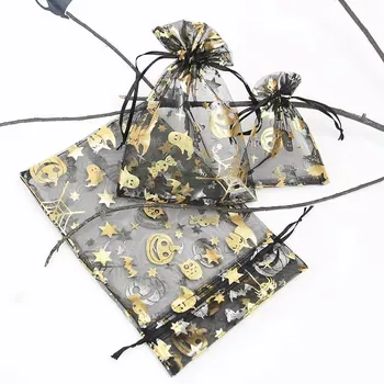 Custom Black Polyester Drawstring Bag