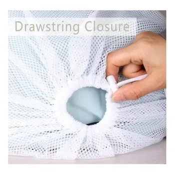 Custom Mesh Drawstring Polyester Laundry Bag