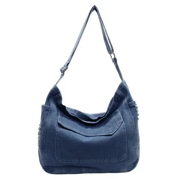 Custom Denim Shopping Tote ZG20260205A5