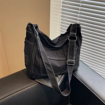 Custom Denim Shopping Tote ZG20260205A5