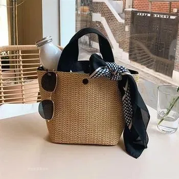 Custom Straw Beach Tote