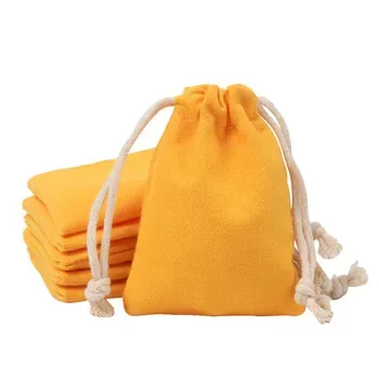 Custom 8oz Cotton Canvas Drawstring Gift Bag