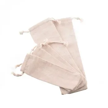 Cotton Linen Tableware Drawstring Storage Bag