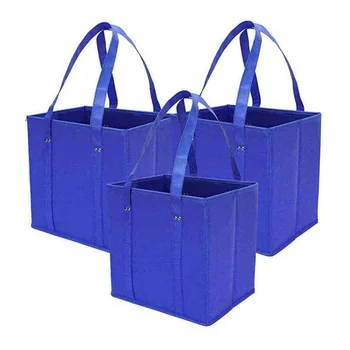 Non-Woven Tote with Reinforced Folding Base