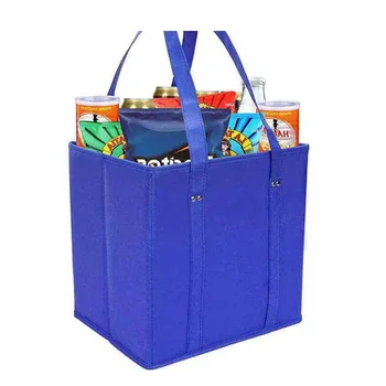 Non-Woven Tote with Reinforced Folding Base