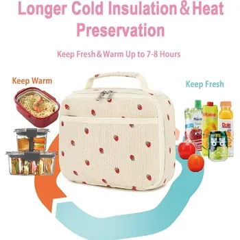Custom Insulated Foldable Polyester Lunch Cooler Bag