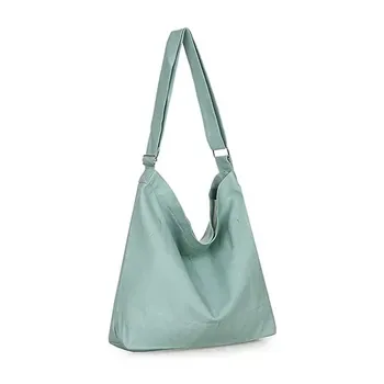 Custom Zippered Green 10oz Canvas Shopping Tote