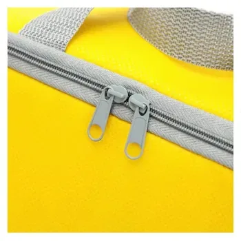 Custom Insulated Yellow Non-Woven Food Delivery Cooler Bag