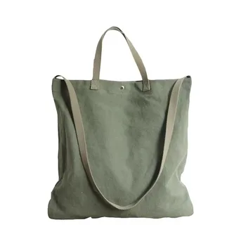 Heavy-Duty Canvas Grocery Tote with Inner Pocket