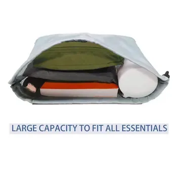 Custom Waterproof Foldable Polyester Drawstring Bag