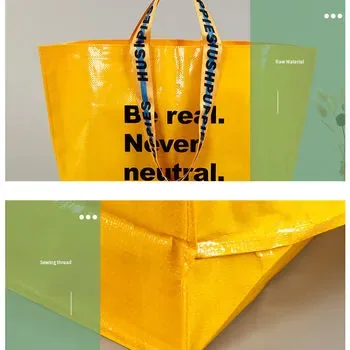 Custom Laminated PP Woven Grocery Tote