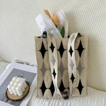 Custom knitted fabric Crossbody Bag