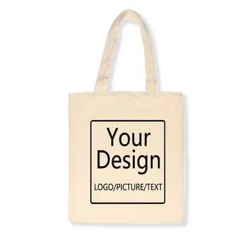 Custom Cotton Canvas Shopping Tote ZG20250315M4