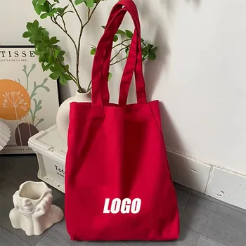 Red 15oz Cotton Canvas Promotional Tote