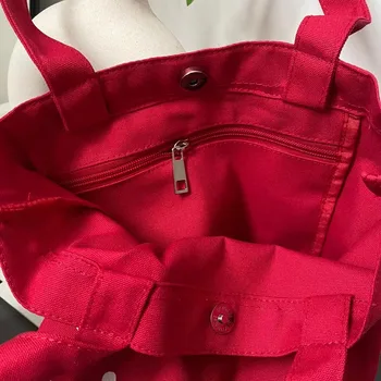 Red 15oz Cotton Canvas Promotional Tote
