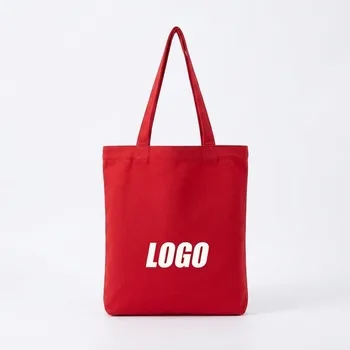 Red 15oz Cotton Canvas Promotional Tote