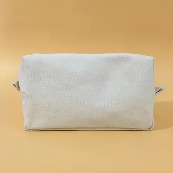 Canvas Travel Makeup Organizer with Zipper
