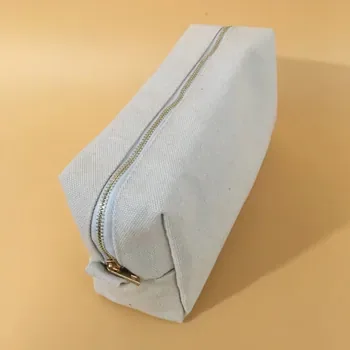 Canvas Travel Makeup Organizer with Zipper