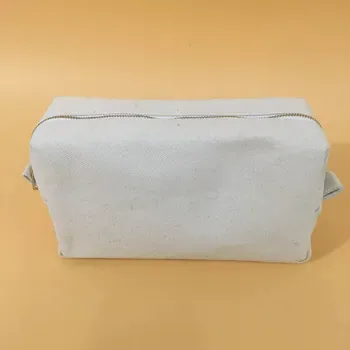 Canvas Travel Makeup Organizer with Zipper