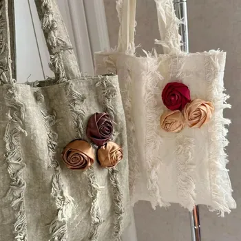 Custom Linen Crossbody Bag